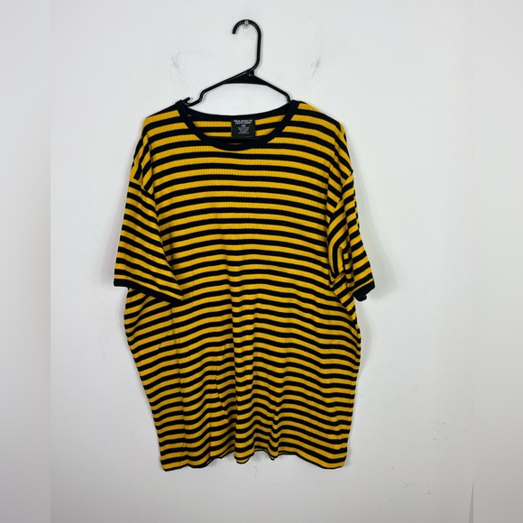 Polo Ralph Lauren Other - Vintage 90s Polo Jeans Ralph Lauren Oversized Ribbed Knit Striped T-Shirt Sz L